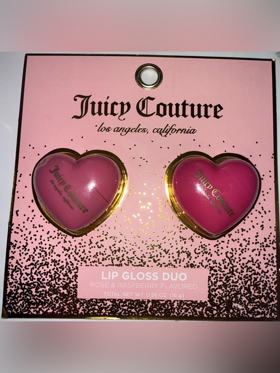 Juicy Couture Other - Juicy Couture Heart Lip Gloss Duo — Light Pink & Raspberry Pink